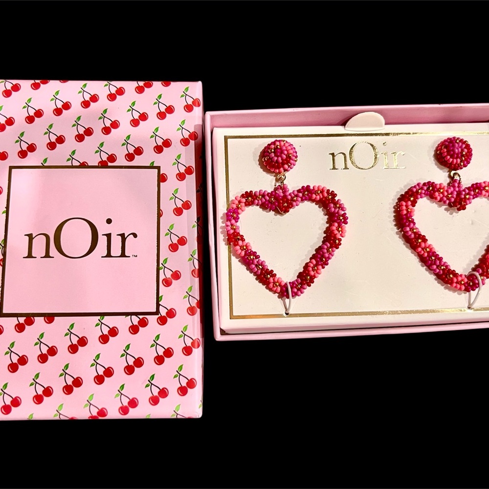 Cherry Pink Heart Earrings